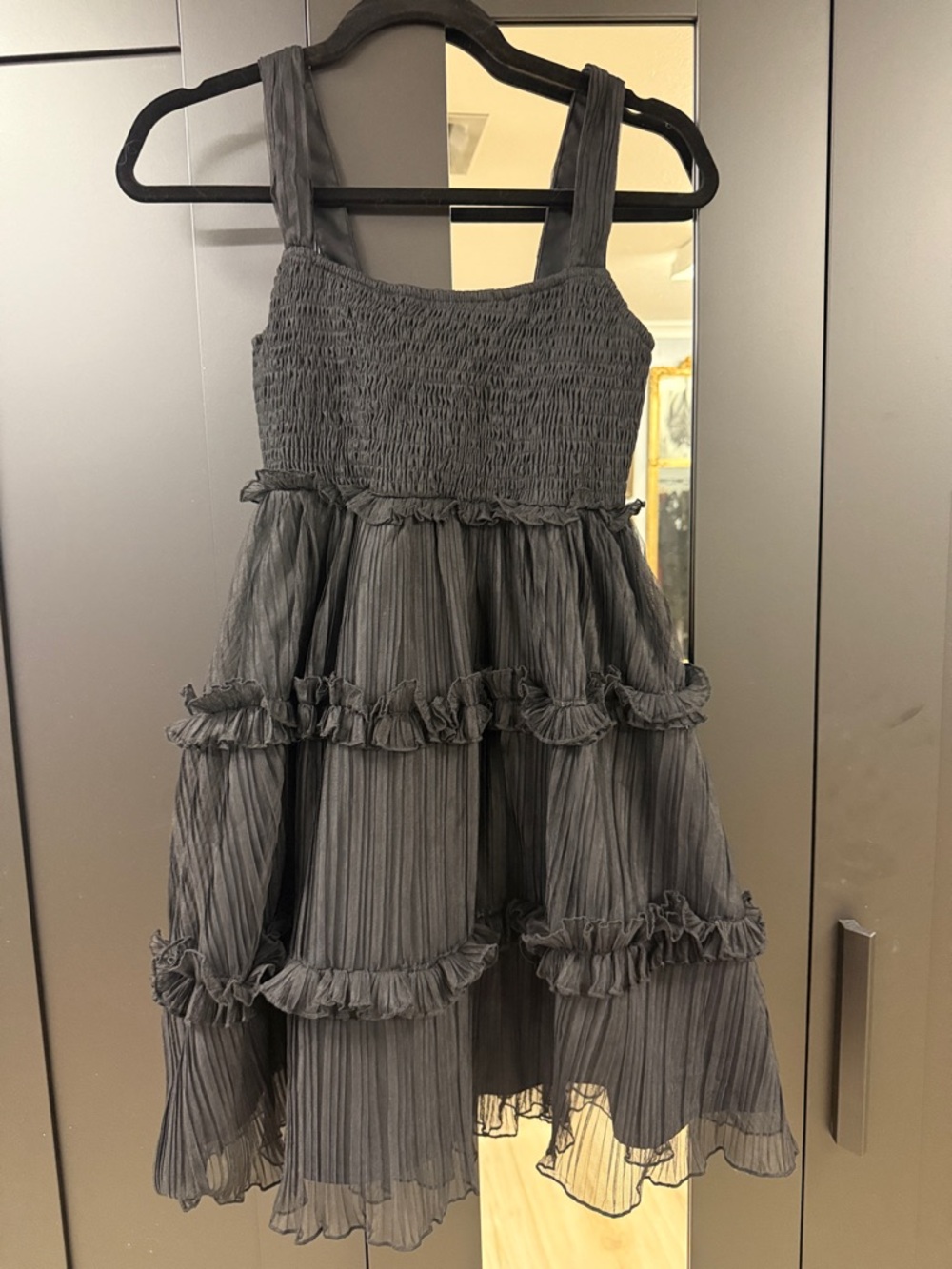 Like new Disturbia Marquise Crinkle Cami Mini Dress with Sleeves